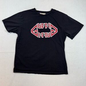 Authentic Gucci Black “metal” logo T-shirt